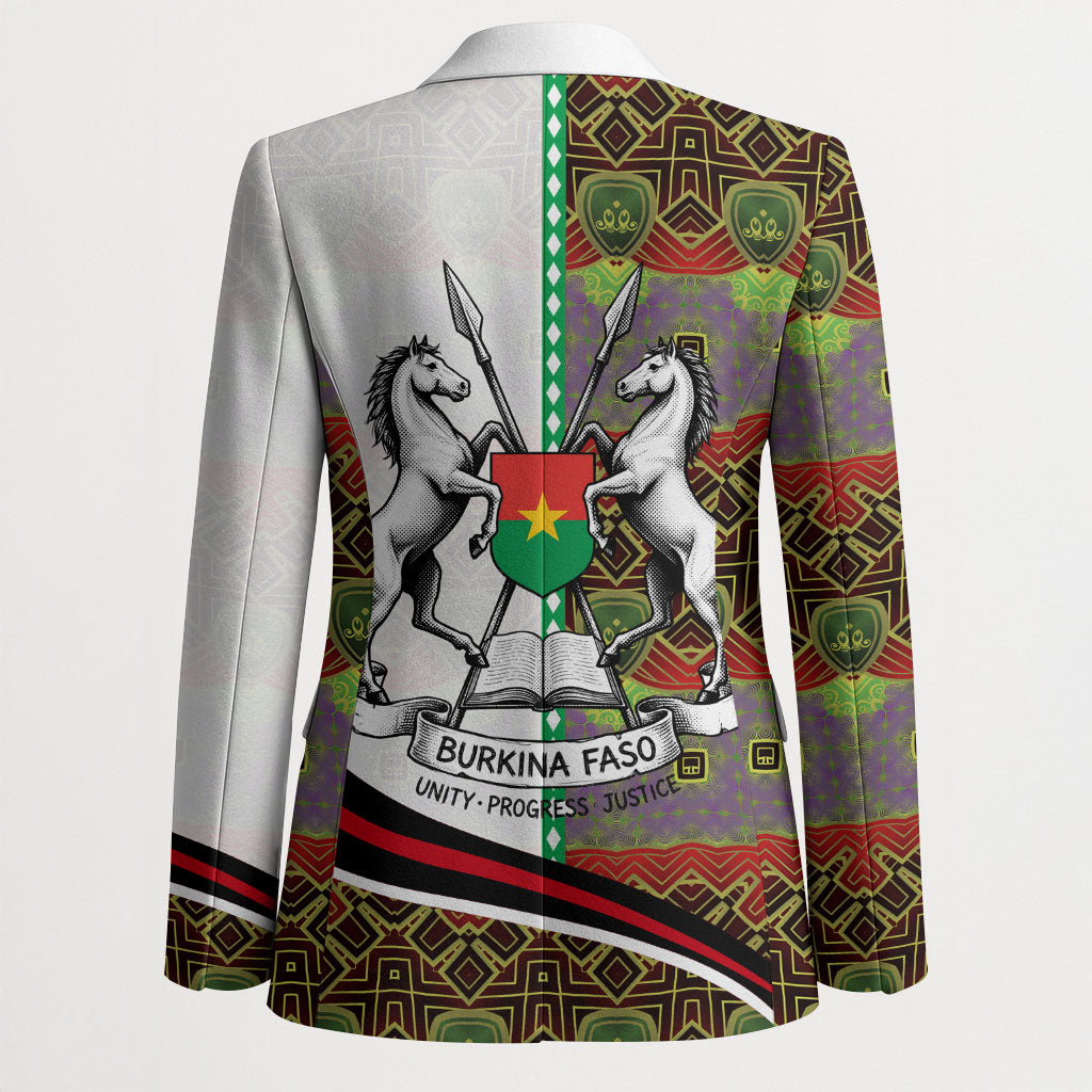Burkina Faso Independence Day Coat Of Arms Blazer National Stallion Shield