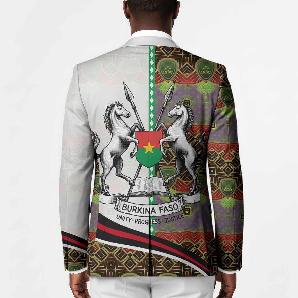 Burkina Faso Independence Day Coat Of Arms Blazer National Stallion Shield