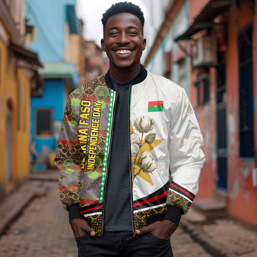 Burkina Faso Independence Day Coat Of Arms Bomber Jacket National Stallion Shield