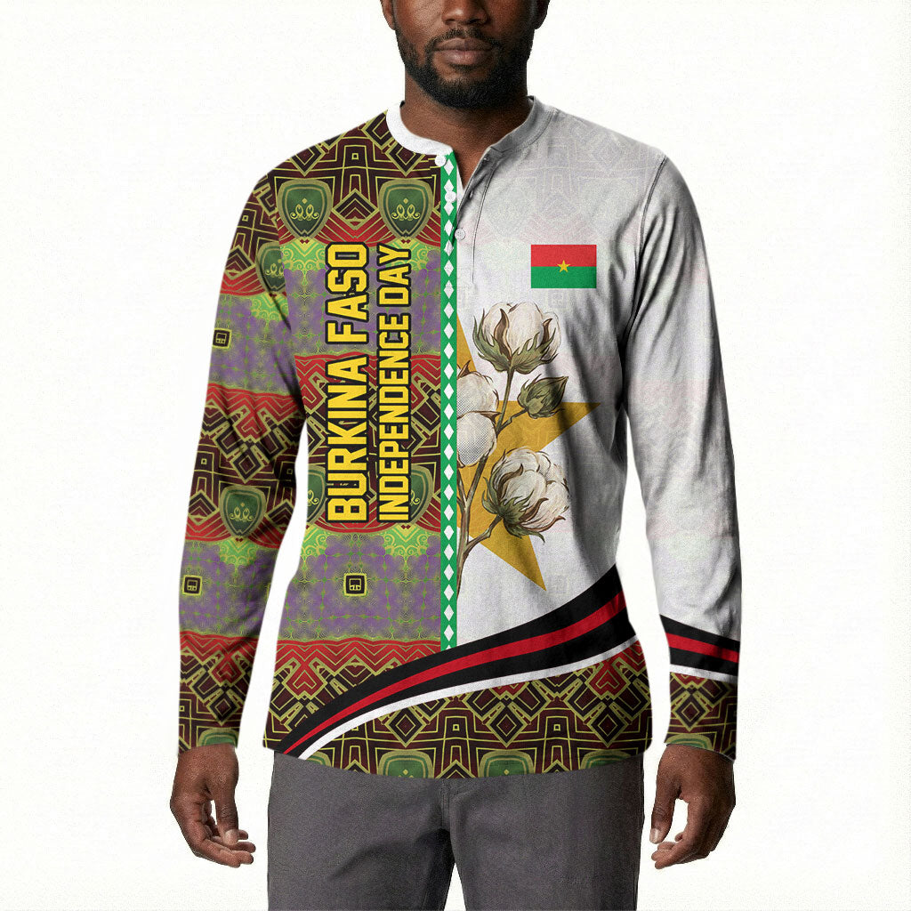 Burkina Faso Independence Day Coat Of Arms Button Sweatshirt National Stallion Shield