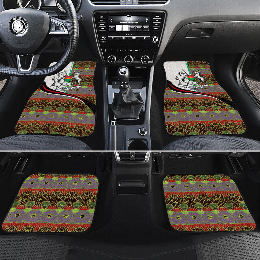 Burkina Faso Independence Day Coat Of Arms Car Mats National Stallion Shield