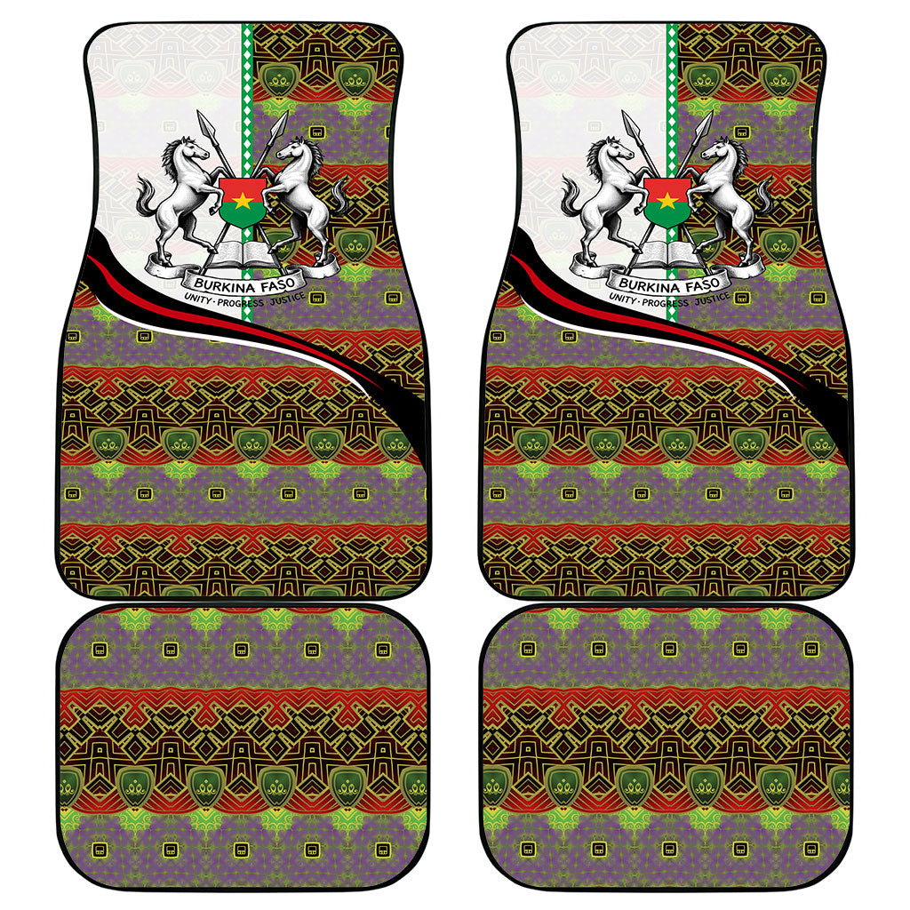 Burkina Faso Independence Day Coat Of Arms Car Mats National Stallion Shield