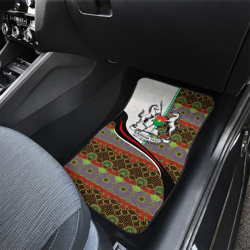 Burkina Faso Independence Day Coat Of Arms Car Mats National Stallion Shield