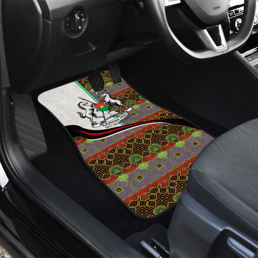 Burkina Faso Independence Day Coat Of Arms Car Mats National Stallion Shield