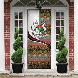 Burkina Faso Independence Day Coat Of Arms Door Cover National Stallion Shield