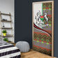 Burkina Faso Independence Day Coat Of Arms Door Cover National Stallion Shield