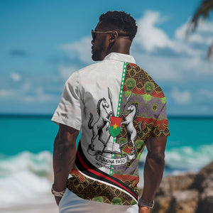 Burkina Faso Independence Day Coat Of Arms Hawaiian Shirt National Stallion Shield