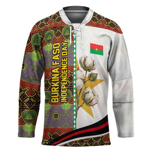 Burkina Faso Independence Day Coat Of Arms Hockey Jersey National Stallion Shield
