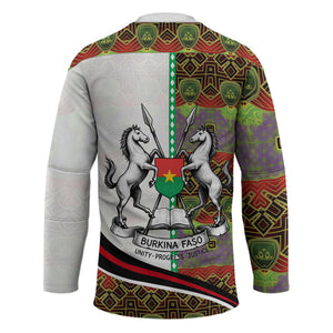 Burkina Faso Independence Day Coat Of Arms Hockey Jersey National Stallion Shield