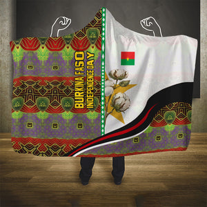 Burkina Faso Independence Day Coat Of Arms Hooded Blanket National Stallion Shield