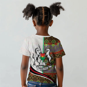 Burkina Faso Independence Day Coat Of Arms Kid T shirt National Stallion Shield