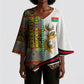 Burkina Faso Independence Day Coat Of Arms Kimono Sleeve Blouse National Stallion Shield