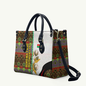 Burkina Faso Independence Day Coat Of Arms Leather Bag National Stallion Shield