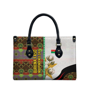 Burkina Faso Independence Day Coat Of Arms Leather Bag National Stallion Shield