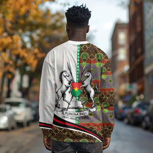 Burkina Faso Independence Day Coat Of Arms Long Sleeve Shirt National Stallion Shield