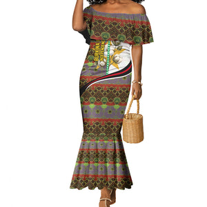 Burkina Faso Independence Day Coat Of Arms Mermaid Dress National Stallion Shield
