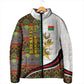 Burkina Faso Independence Day Coat Of Arms Padded Jacket National Stallion Shield