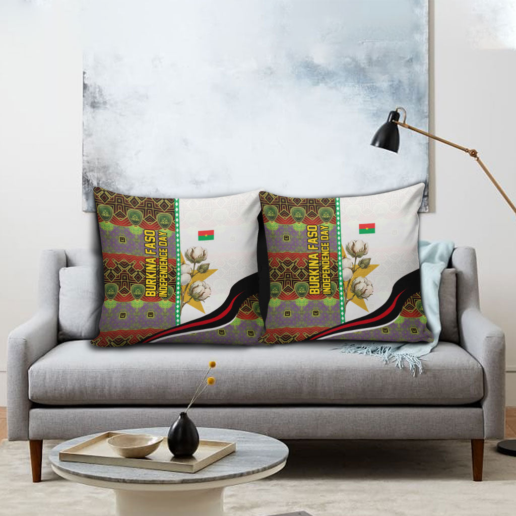 Burkina Faso Independence Day Coat Of Arms Pillow Cover National Stallion Shield