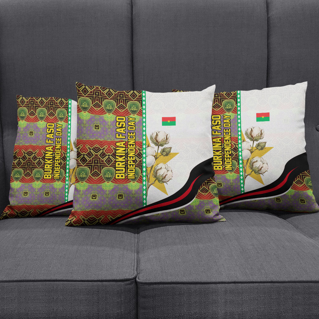 Burkina Faso Independence Day Coat Of Arms Pillow Cover National Stallion Shield