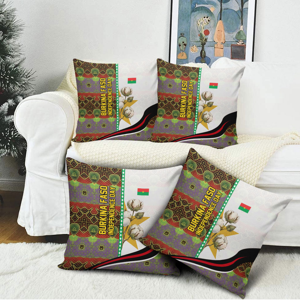 Burkina Faso Independence Day Coat Of Arms Pillow Cover National Stallion Shield