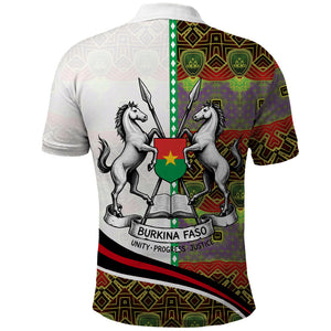 Burkina Faso Independence Day Coat Of Arms Polo Shirt National Stallion Shield