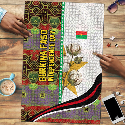 Burkina Faso Independence Day Coat Of Arms Puzzle National Stallion Shield