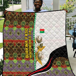 Burkina Faso Independence Day Coat Of Arms Quilt National Stallion Shield
