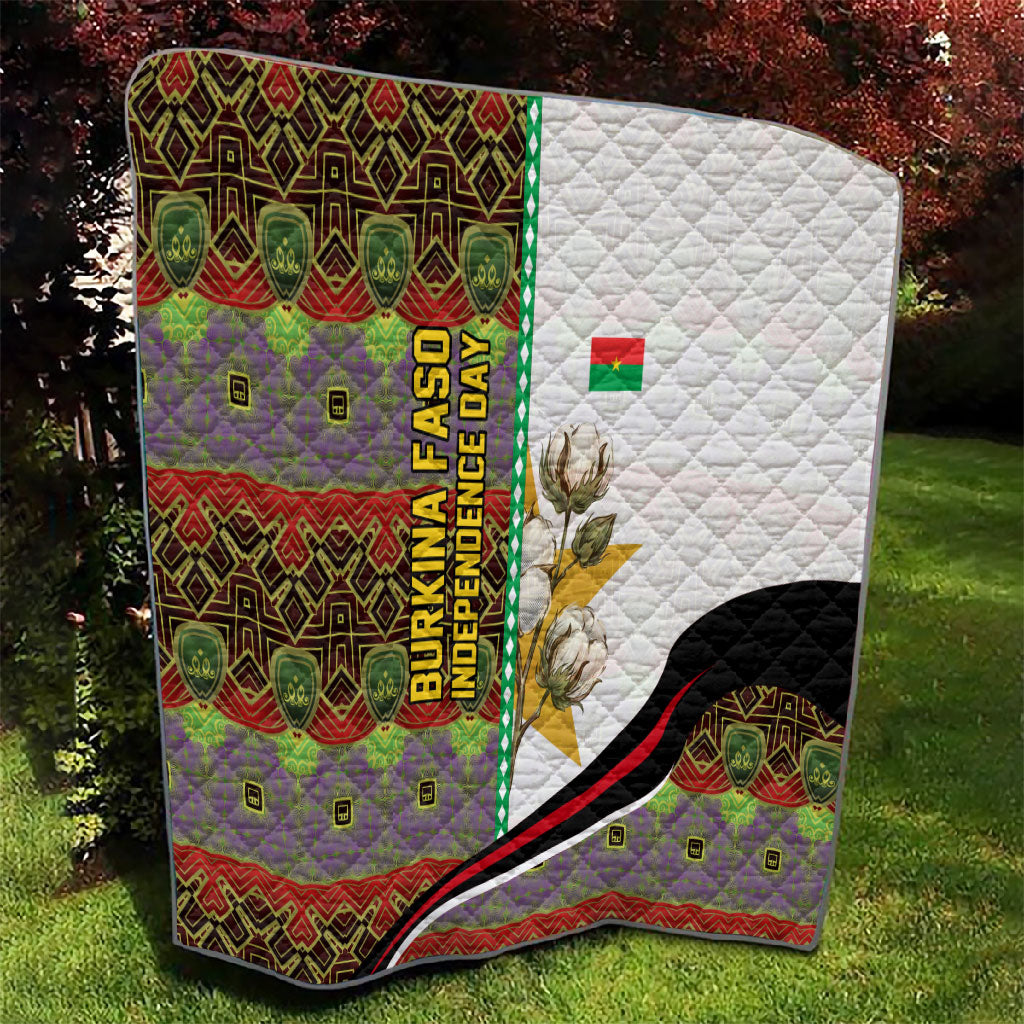 Burkina Faso Independence Day Coat Of Arms Quilt National Stallion Shield