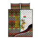 Burkina Faso Independence Day Coat Of Arms Quilt Bed Set National Stallion Shield