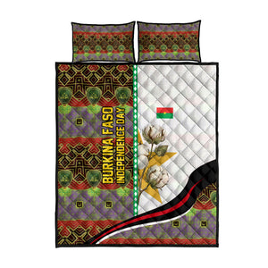 Burkina Faso Independence Day Coat Of Arms Quilt Bed Set National Stallion Shield