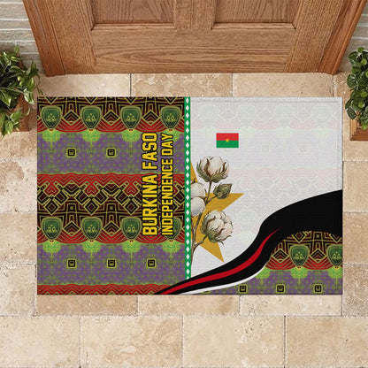 Burkina Faso Independence Day Coat Of Arms Rubber Doormat National Stallion Shield