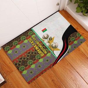 Burkina Faso Independence Day Coat Of Arms Rubber Doormat National Stallion Shield