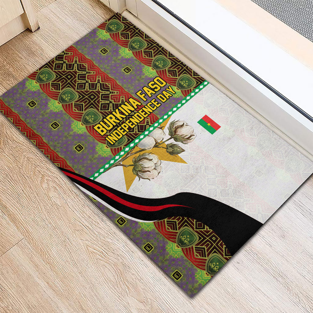 Burkina Faso Independence Day Coat Of Arms Rubber Doormat National Stallion Shield
