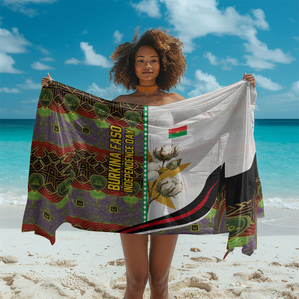 Burkina Faso Independence Day Coat Of Arms Sarong National Stallion Shield