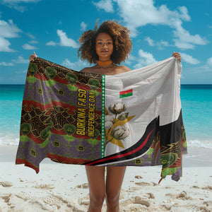Burkina Faso Independence Day Coat Of Arms Sarong National Stallion Shield
