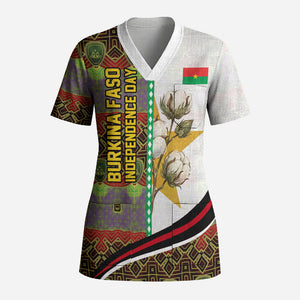 Burkina Faso Independence Day Coat Of Arms Scrub Top National Stallion Shield