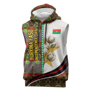 Burkina Faso Independence Day Coat Of Arms Sleeveless Hoodie National Stallion Shield