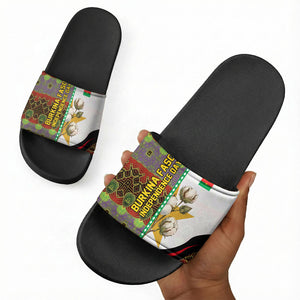 Burkina Faso Independence Day Coat Of Arms Slide Sandals National Stallion Shield