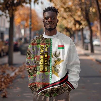 Burkina Faso Independence Day Coat Of Arms Sweatshirt National Stallion Shield