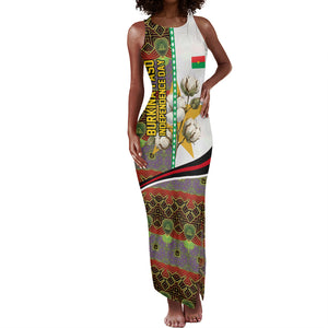 Burkina Faso Independence Day Coat Of Arms Tank Maxi Dress National Stallion Shield