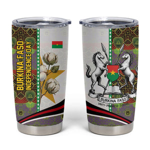 Burkina Faso Independence Day Coat Of Arms Tumbler Cup National Stallion Shield