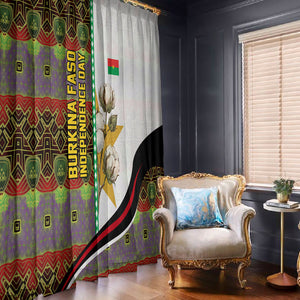 Burkina Faso Independence Day Coat Of Arms Window Curtain National Stallion Shield