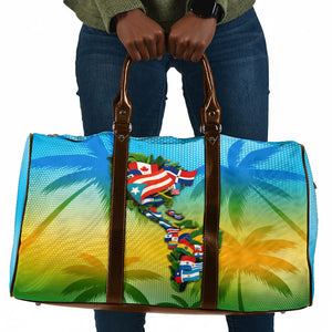 Caribbean-American Heritage Month Travel Bag Colorful Caribbean & Latin American Flag Map