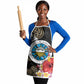 Caribbean American Heritage Month Apron Tribal Pattern Tropical Hibiscus Flower
