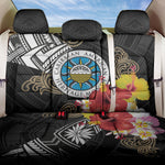 Caribbean American Heritage Month Back Car Seat Cover Tribal Pattern Tropical Hibiscus Flower