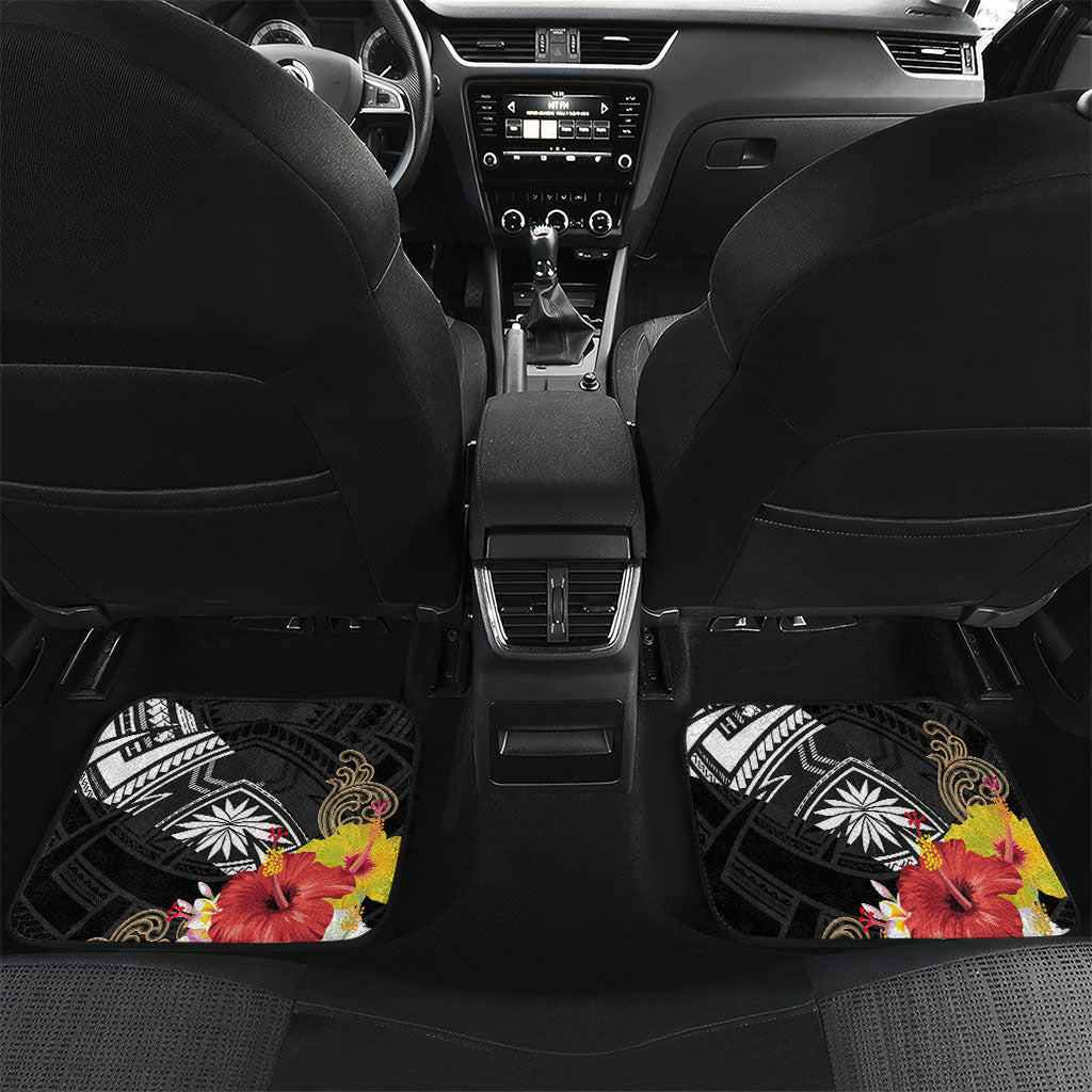 Caribbean American Heritage Month Car Mats Tribal Pattern Tropical Hibiscus Flower