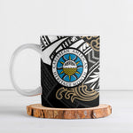 Caribbean American Heritage Month Ceramic Mug Tribal Pattern Tropical Hibiscus Flower