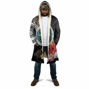 Caribbean American Heritage Month Cloak Tribal Pattern Tropical Hibiscus Flower