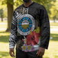 Caribbean American Heritage Month Hockey Jersey Tribal Pattern Tropical Hibiscus Flower
