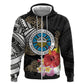 Caribbean American Heritage Month Hoodie Tribal Pattern Tropical Hibiscus Flower